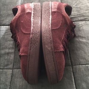 Purple Puma Suede/suede croc